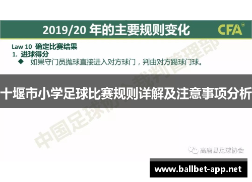 十堰市小学足球比赛规则详解及注意事项分析